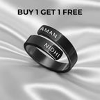 PERSONALISED COUPLE NAME RING