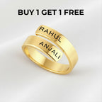 PERSONALISED COUPLE NAME RING