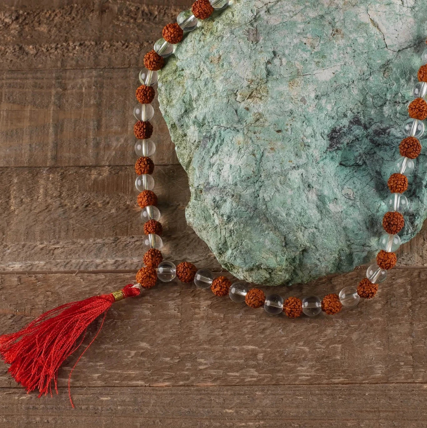 RUDRAKSHA CRYSTAL MALA