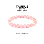 ROSE QUARTZ BRACELET (वृषभ राशि)